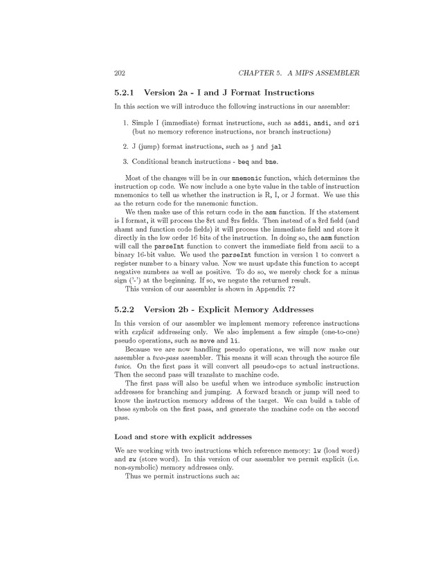 Computer Organization with MIPS - Page 202